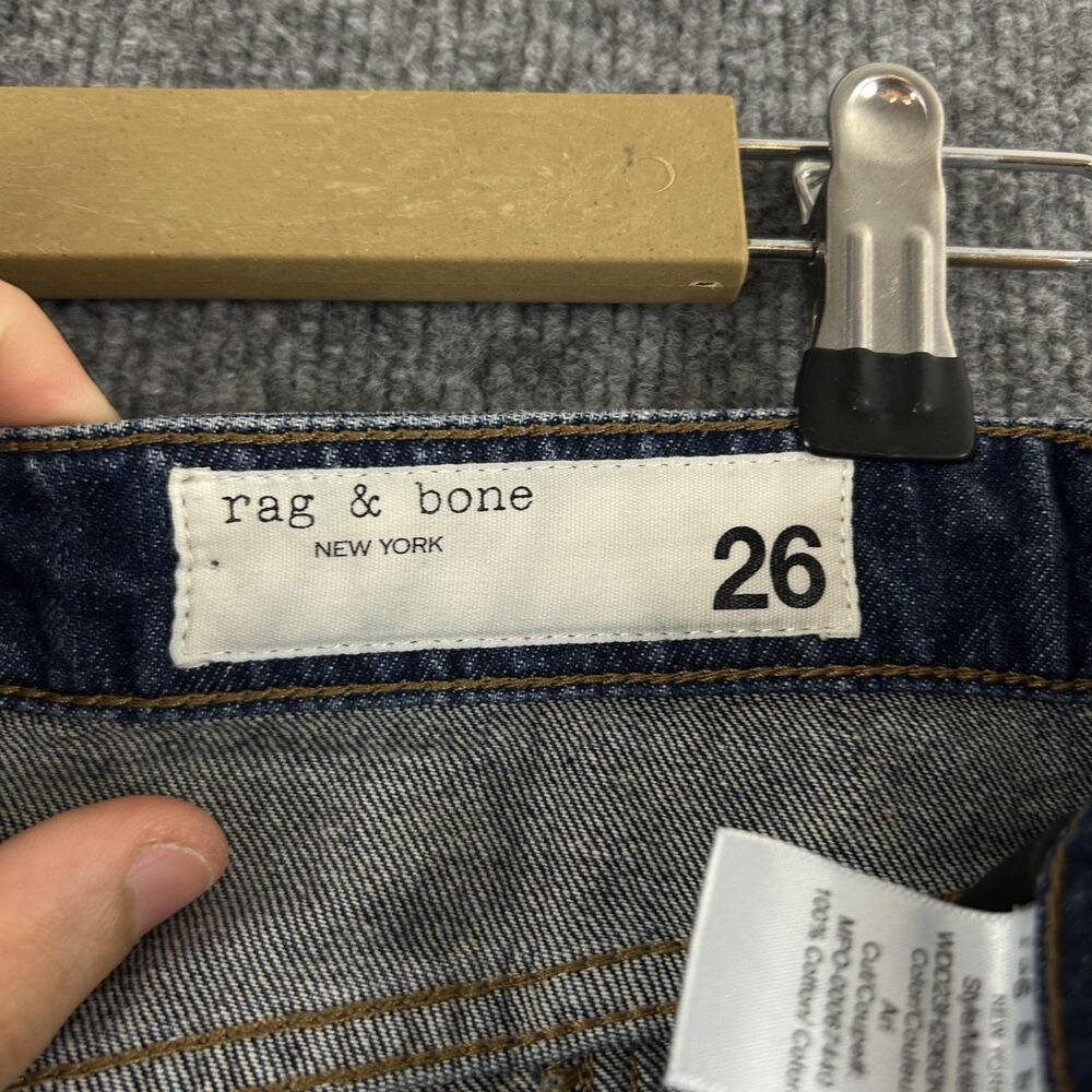 Rag & Bone Jeans Womens 26 Cailyn Cargo Wide Leg Utility Dark Blue Denim Relaxed - Picture 8 of 16
